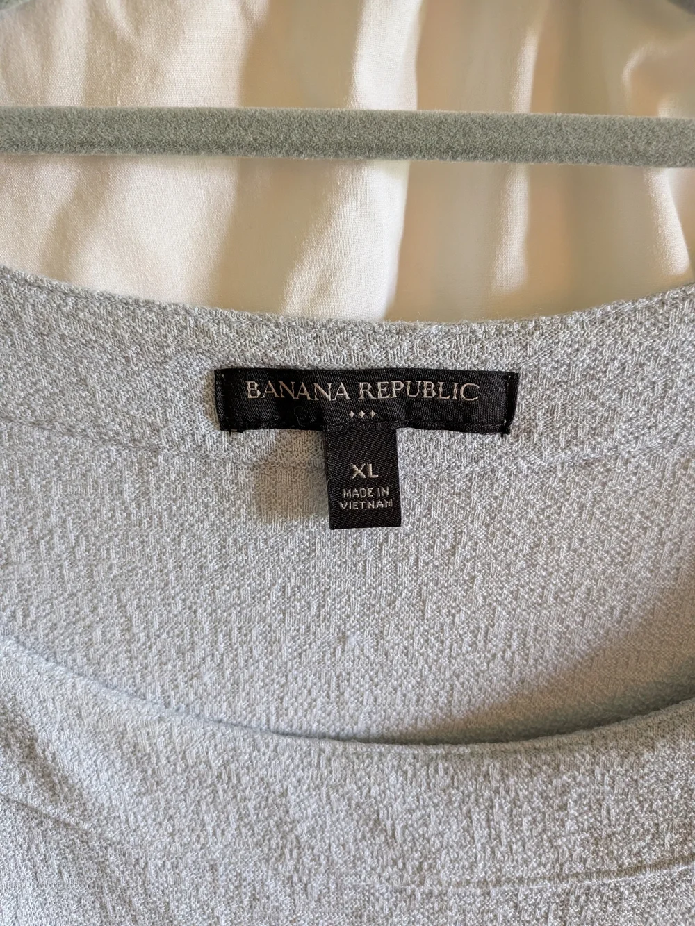 Banana Republic Soft Blue Puff-Sleeve  Top